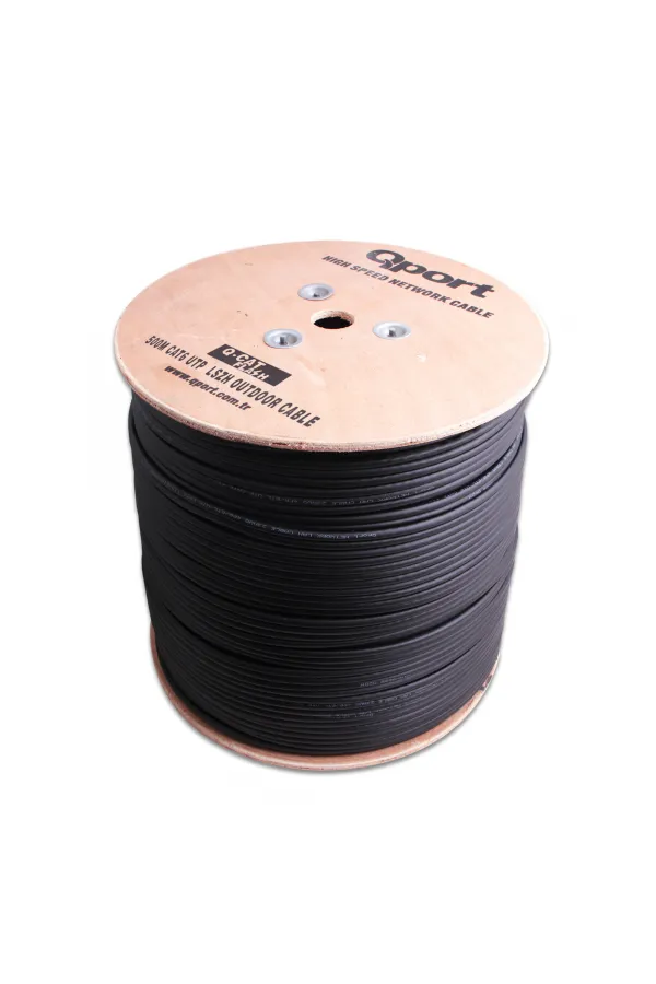 QPORT Q-CATFLASH 500 METRE LSZH CAT6 OUTDOOR KABLO QPORT Q-CATFLASH 500 METRE LSZH CAT6 OUTDOOR KABLO