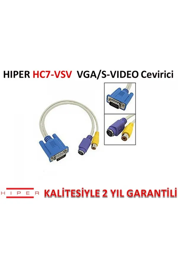 HIPER HC7-VSV VGA/S-VIDEO ÇEVİRİCİ HIPER HC7-VSV VGA/S-VIDEO ÇEVİRİCİ