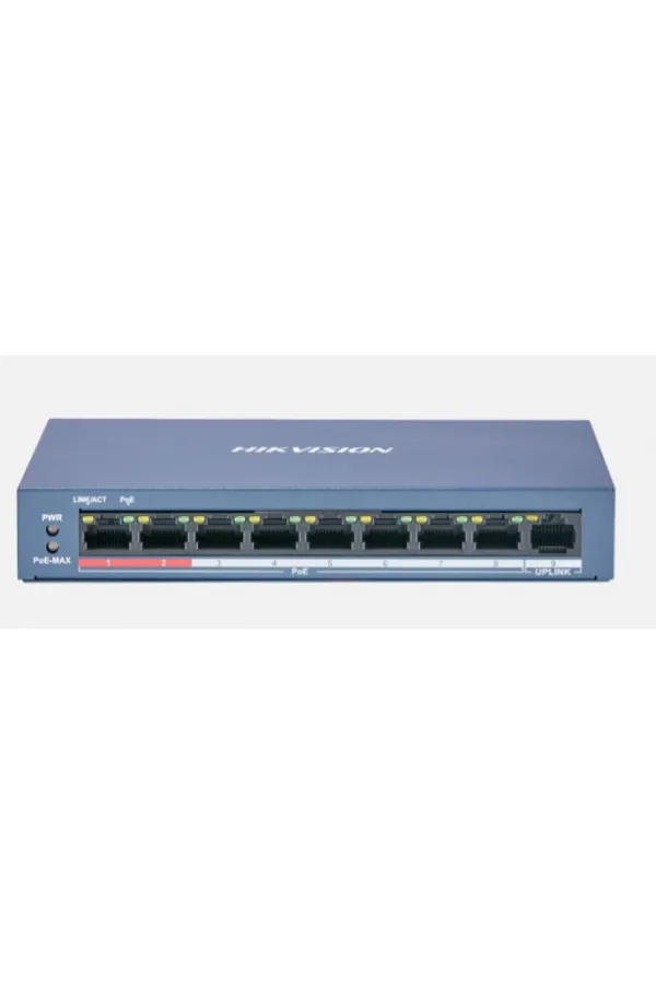 HIKVISION DS-3E0109P-E/M(B) 8 Port Fast Switch HIKVISION DS-3E0109P-E/M(B) 8 Port Fast Switch
