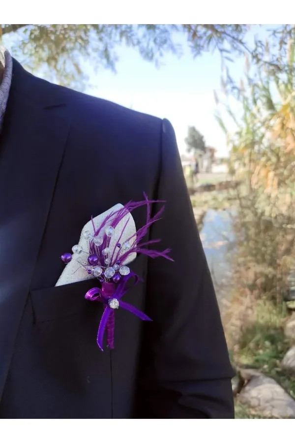Mor Damat Yaka Çiçeği Mor Damat Yaka Çiçeği