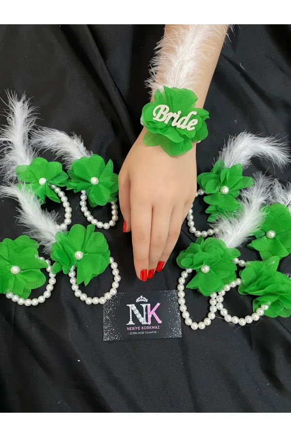 Nedime Bilekliği, Bride To Be, Bekarlığa Veda Partisi, Düğün, Kına Gecesi Bileklik 10 Adet